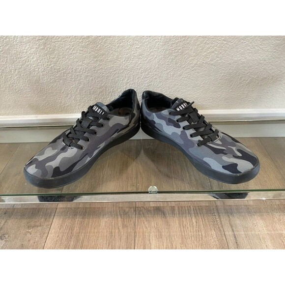 NOBULL Camo Low Top Athletic Sneakers Shoes Mens 8 Womens 9.5 Gray Cross fit